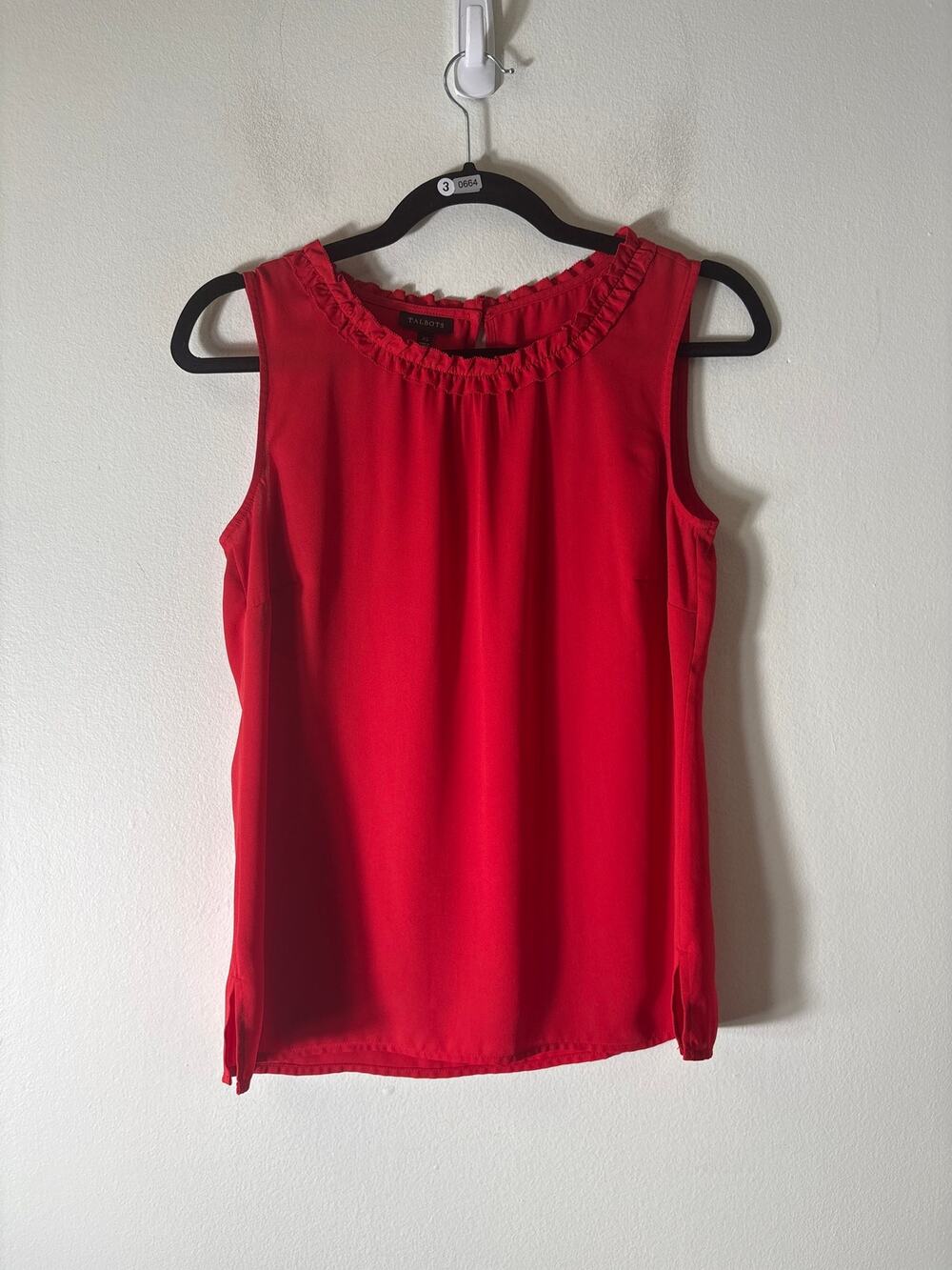 Talbots Classic Red Sleeveless Tank Sz XS